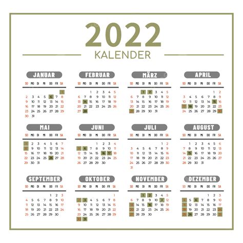 Gambar Kalender Perbatasan Jerman Yang Dapat Dicetak Untuk Tahun Baru