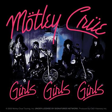 Motley Crue Girls Girls Girls Sticker Rock Album Covers Motley Crue