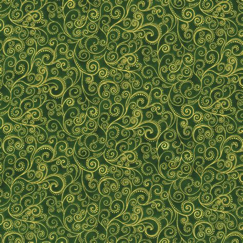1991 006 Holiday Accents Classics Holiday Swirl Green Metallic