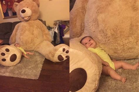 Grandpa Gives Granddaughter Giant Teddy Bear Melts