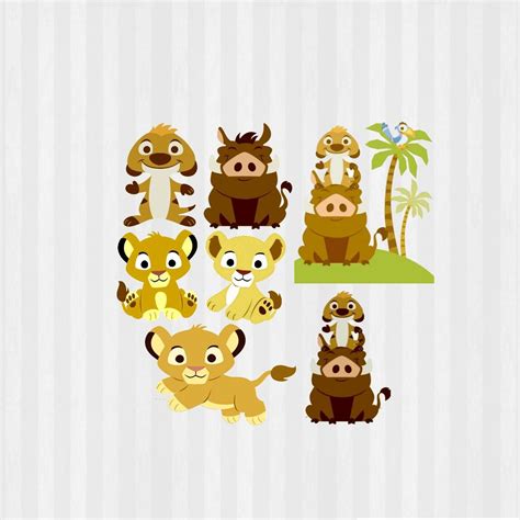 Baby Lion King Clip art, Baby Lion King SVG, Lion King baby shower, baby Simba, Baby Nala, Baby 