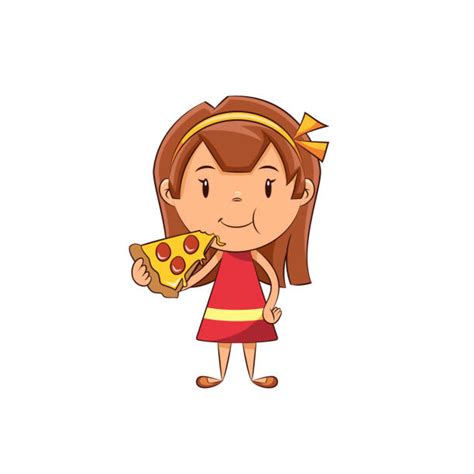 Kids Eating Pizza Illustrations Royalty Free Vector Graphics And Clip