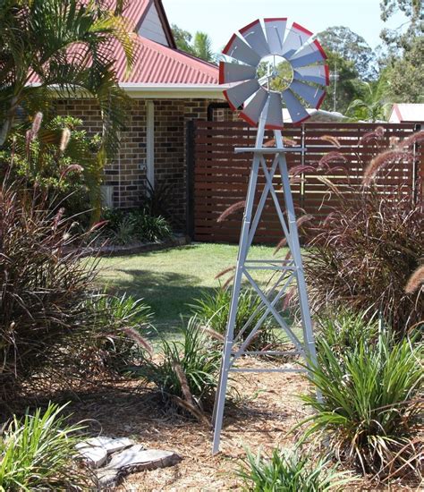 Garden Windmill 1800mm 6ft New Ornamental Outdoor Decorative Metal