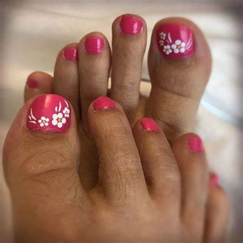 Flower Nail Art Toe Nails