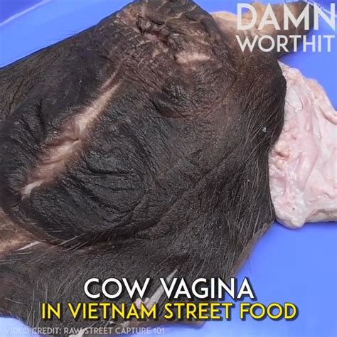 Cow Vagina Vietnam Street Food Street Food Vietnam Eating Cow