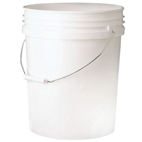 5 Gallon Poly Open Top Drum With Lid Single Use Approved Storage