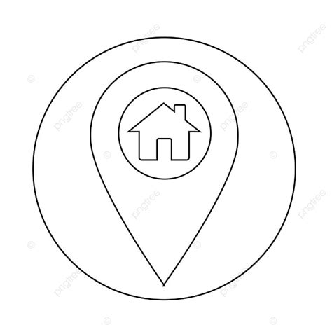 Real Estate House Vector Art Png Real Estate House Map Icon Map