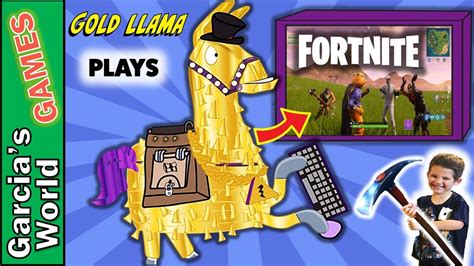 Gold Llama Plays Fortnite Youtube
