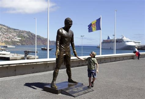 Cristiano Ronaldo Statue Madeira Airport Cristiano Ronaldo Bust Draws Mirth After Madeira