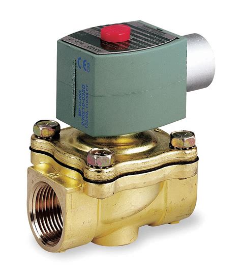 Redhat 120v Ac Brass Solenoid Valve Normally Closed 34 Pipe Size
