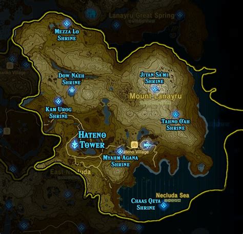 Zelda Breath Of The Wild Shrine Maps And Locations Polygon Disney