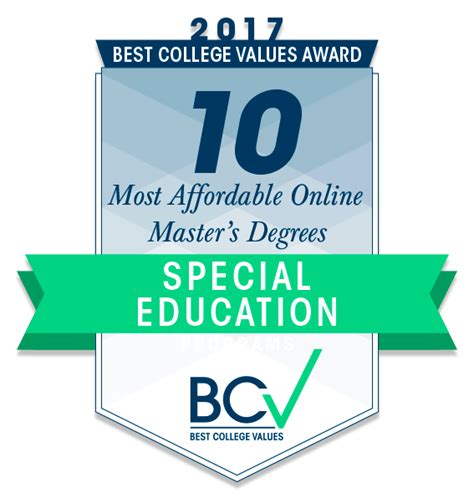 10 Most Affordable Online Masters Degrees In Special Education 2017