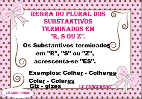 Palavras Terminadas Em S