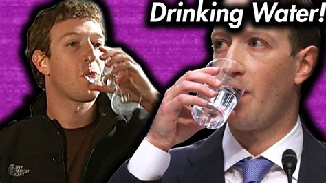 It's also important to note that human saliva is alkaline, and we have hydrochloric acid in our stomach. Mark Zuckerberg Drinking Water Meme! | Dank Memes of April ...