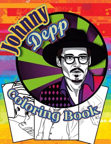 Johnny Depp Coloring Book A Cool Coloring Book With Many Illustrations