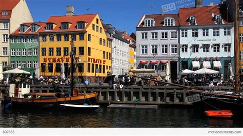 Nyhavn Houses In Copenhagen Stock Video Footage 807888