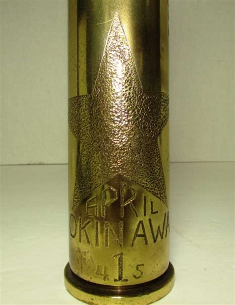 Sold Price 1945 Wwii Trench Art Artillery Round Uss Carroll Invalid