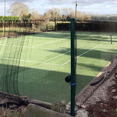 Multi Purpose Tennis Surround Netting Posts And Tension Wire Package