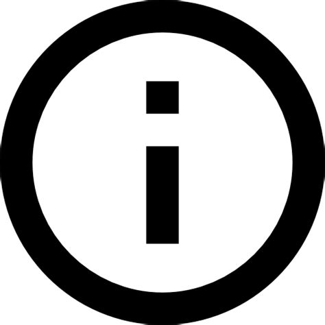 Free Icon Round Info Button