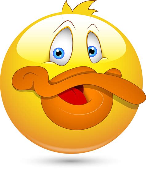 Smiley Vector Illustration Duck Face Royalty Free Stock Image