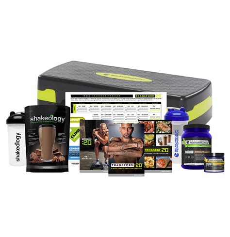Transform 20 Shakeology And Performance Deluxe Completion Pack Team