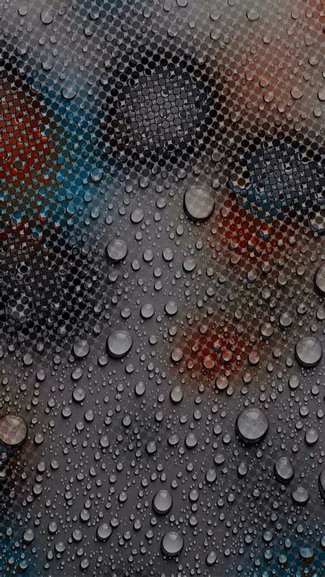 Droplets Blur Colors Rain Texture Water Drops Hd Phone Wallpaper
