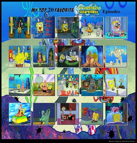 Top 20 Favorite Spongebob Episodes By Mranimatedtoon On Deviantart