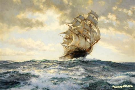 The Proud Ship Artwork By Montague Dawson Oil Painting And Art Prints On Canvas For Sale