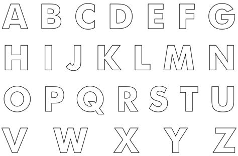 Stencil Alphabet Letters Printable Free These Stencils Are Perfect