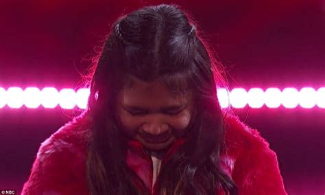 Agt Runner Up Angelica Hale Forced To Stay On Stage Daily Mail Online