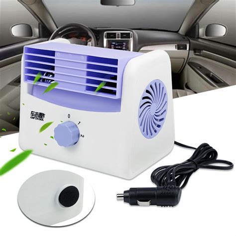 Dc 12v 24v Car Ac Air Conditioner Quiet Cooling Fan Portable Auto
