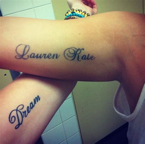 dream and lauren kate quote tattoos on arms tattooimages
