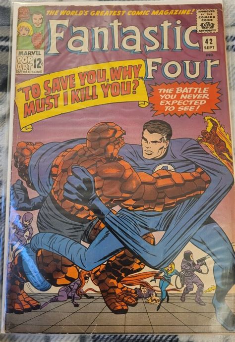 Marvel Fantastic Four 42 1965 Stan Lee And Jack Kirby Frightful