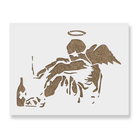 Fallen Angel Banksy Stencil