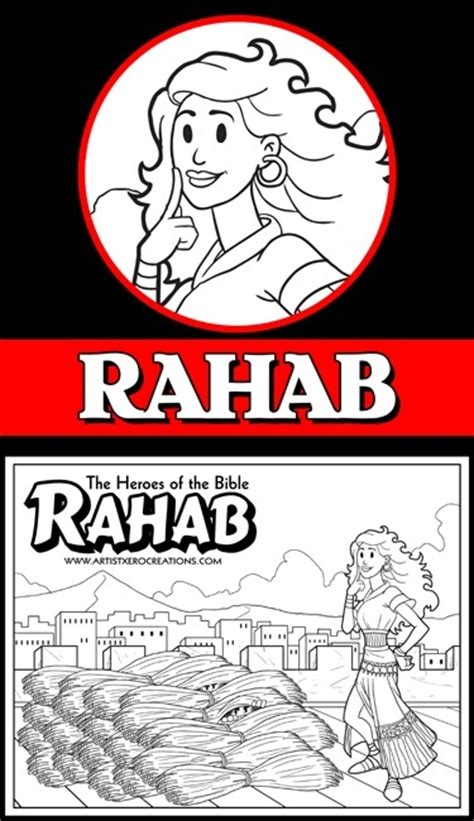 The Heroes Of The Bible Coloring Pages Rahab