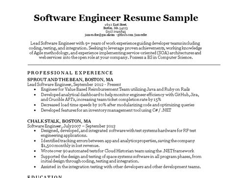 Your responsibility will be to utilize technology, innovation, creativity, and research to identify feasible developments for organizational programs. Software Engineer Cv Template Free Download / Jira Java ...