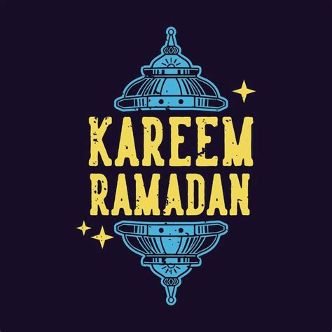 Premium Vector Vintage Slogan Typography Kareem Ramadan Fir T Shirt