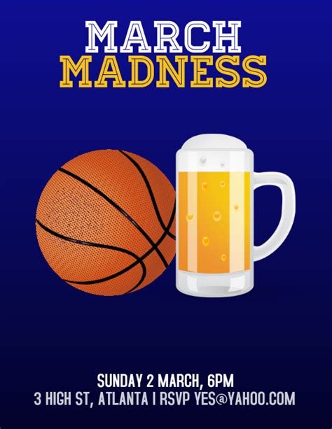 March Madness Party Template Postermywall
