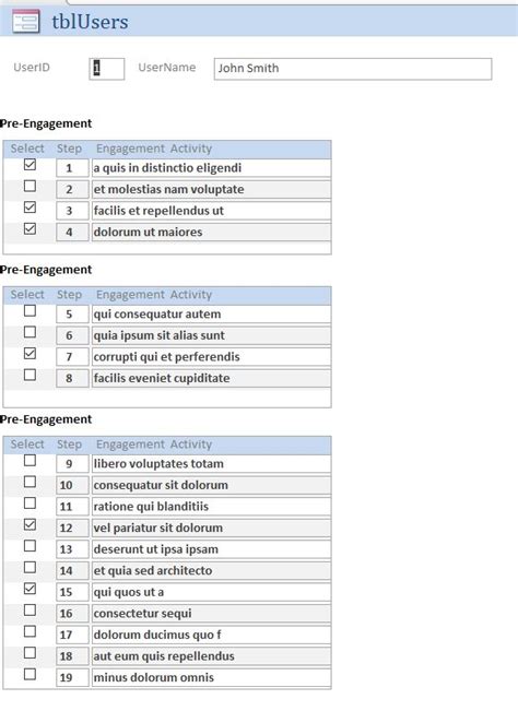 Making A Custom Checklist That Saves To A Table Access World Forums