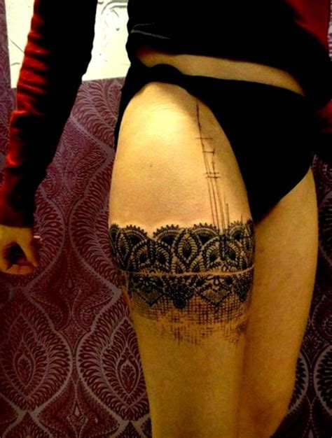 101 Elegant Lace Tattoo Designs That Fit For Any Girl