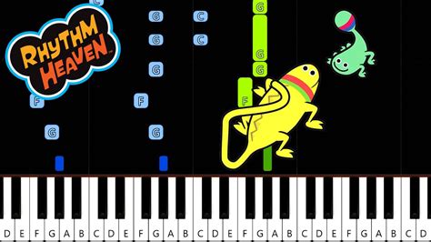 Rhythm Heaven Love Lizards Piano Cover Synthesia Youtube
