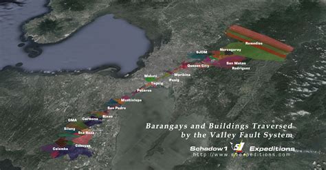 Barangays And Buildings Traversed By The Valley Fault System Schadow1