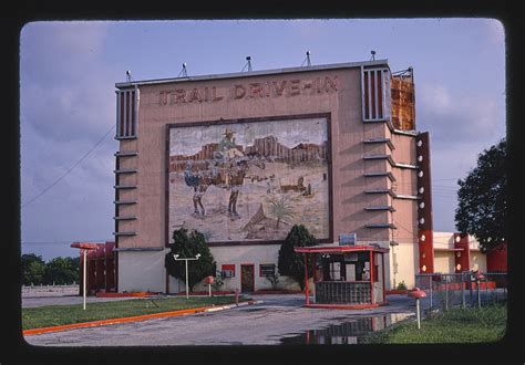 Open at 6:00pm daily, rain or shine! Roadside America -- Trail Drive-in Theater, San Antonio, T ...