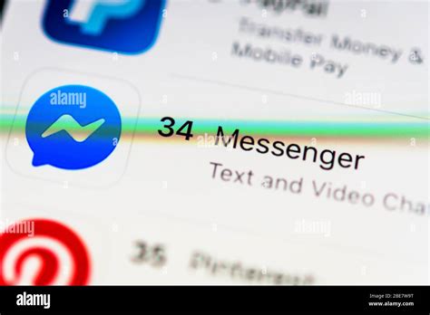 Facebook Messenger App In The Apple App Store Social Network App Icon