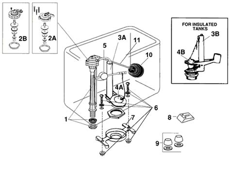 Eljer Hylando Series Toilet Repair Parts