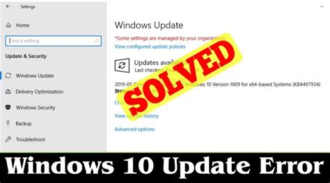Solved How To Fix Windows 10 Update Error Problem Issue