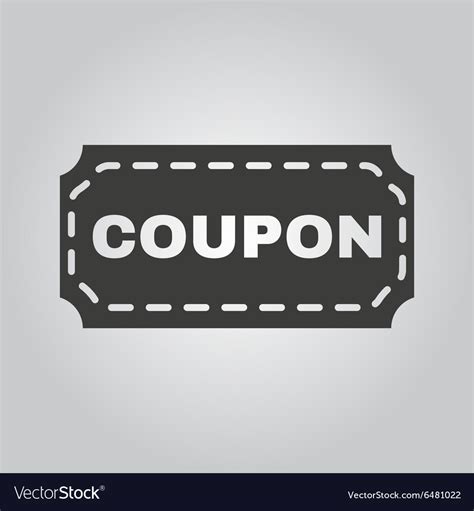 The Coupon Icon Discount And T Offer Symbol Vector Image