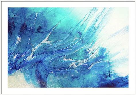 Blue Art Painting Blue Abstract Art Blue Ocean Art Blue