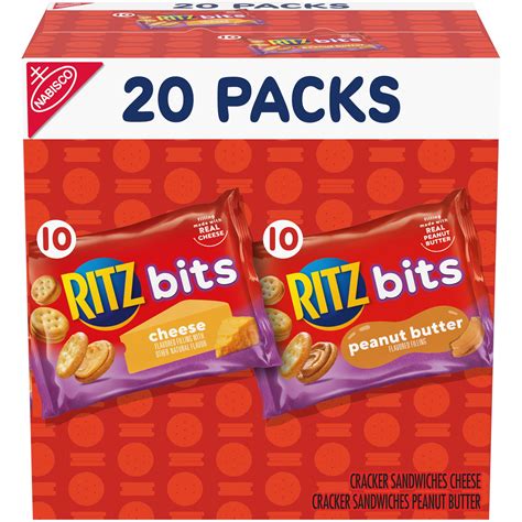 Ritz Bits Cheese And Ritz Bits Peanut Butter Cracker Sandwiches Variety