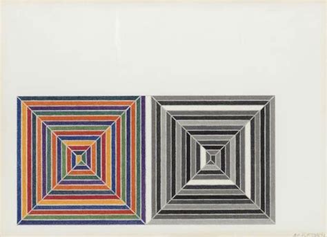 Lithograph Frank Stella Abstract Print Jaspers Dilemma By Frank Stella